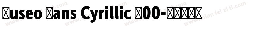 Museo Sans Cyrillic 900字体转换